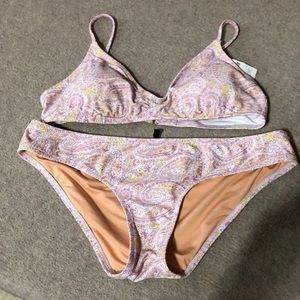 J.Crew ECO Pink Beach Paisley Bikini